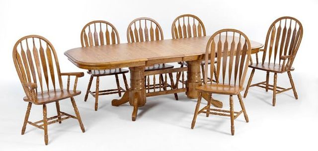 Intercon Classic Oak Chestnut Dining Room Arm Chair-1