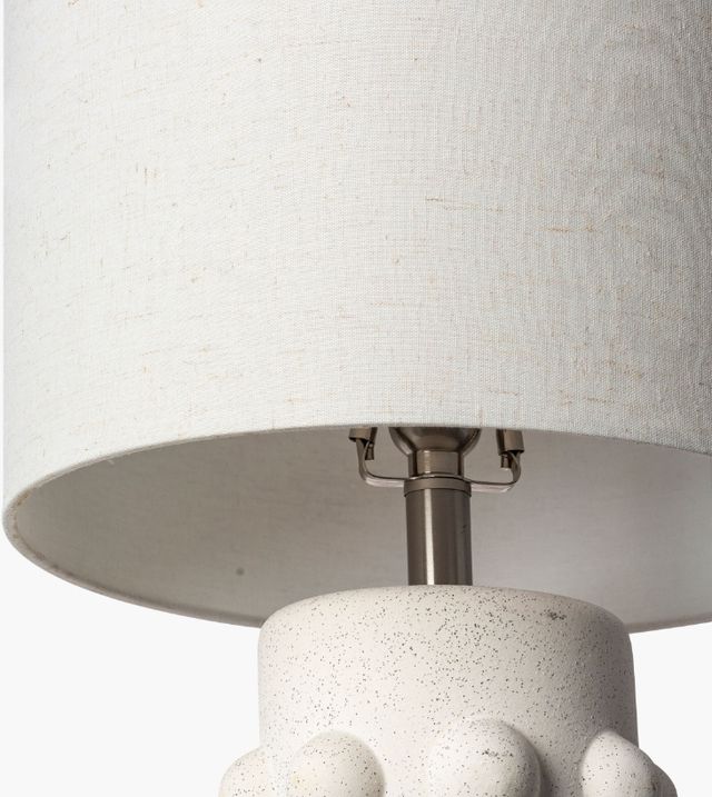 Surya Massimo Glazed Cream Table Lamp-3