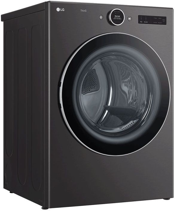 LG 7.4 Cu. Ft. Black Steel Front Load Electric Dryer-1