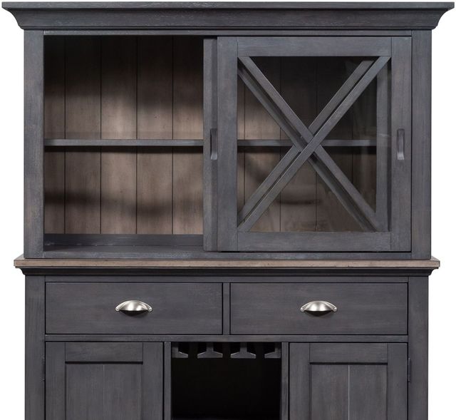 Liberty Furniture Ocean Isle Slate/Weathered Pine Hutch-1