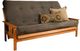 Kodiak Furniture Suede Gray 8" Coil Hinged Innerspring Queen Futon Mattress -0