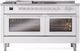 Ilve® Professional Plus II 60" White Pro Style Dual Fuel Range-0
