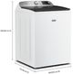 Maytag® 6 Cu. Ft. White Agitator Top Load Washer with Extra Power-1