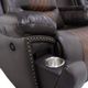 New Classic® Home Furnishings Nikko Brown Dual Power Reclining Console Loveseat-4