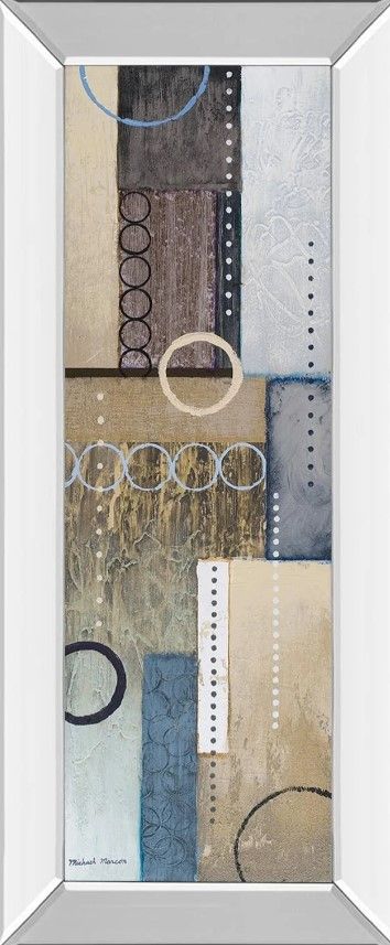 Classy Art Color of Rain l by Michael Marcon Mirror Framed Wall Art-0