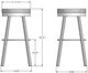 Amisco Customizable Rudy Swivel Spectator Stool-3