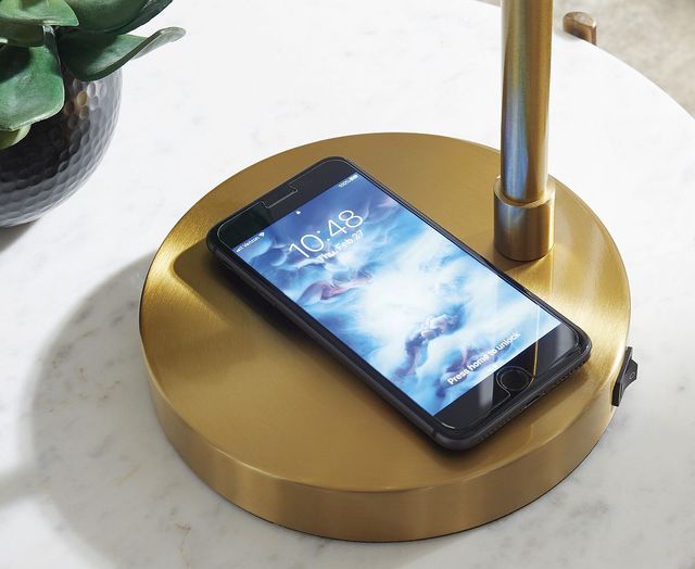 Signature Design by Ashley® Abanson Amber/Gold Desk Lamp-2