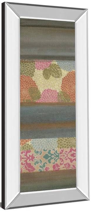 Classy Art Pretty in Pink III by Willie Green-Aldridge Mirrored Frame Wall Art-1