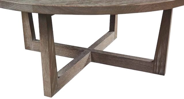 Bassett® Furniture Customizable BenchMade Liam Oak Round Cocktail Table-3