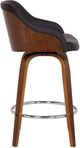 Armen Living Alec Brown/Walnut Bar Stool-4