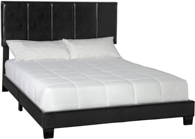 Bernards Harper Black Upholstered Full Panel Bed-0