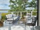Universal Explore Home™ Coastal Living Outdoor Hatteras Canvas Natural/Charcoal Aluminum/Rope Chair-2