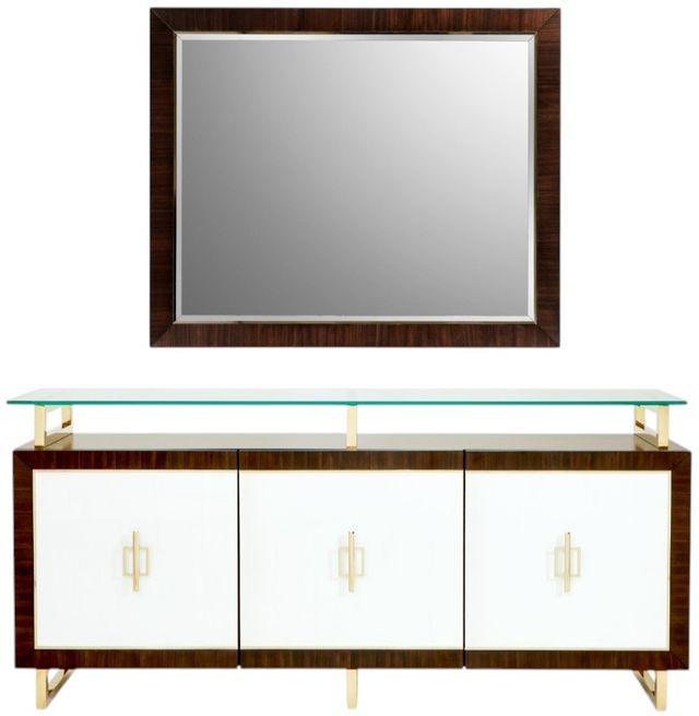 Michael Amini® Belmont Place Espresso Sideboard with Mirror-2