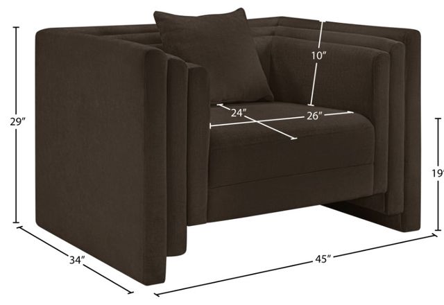 Meridian Furniture Everett Brown Chair-3