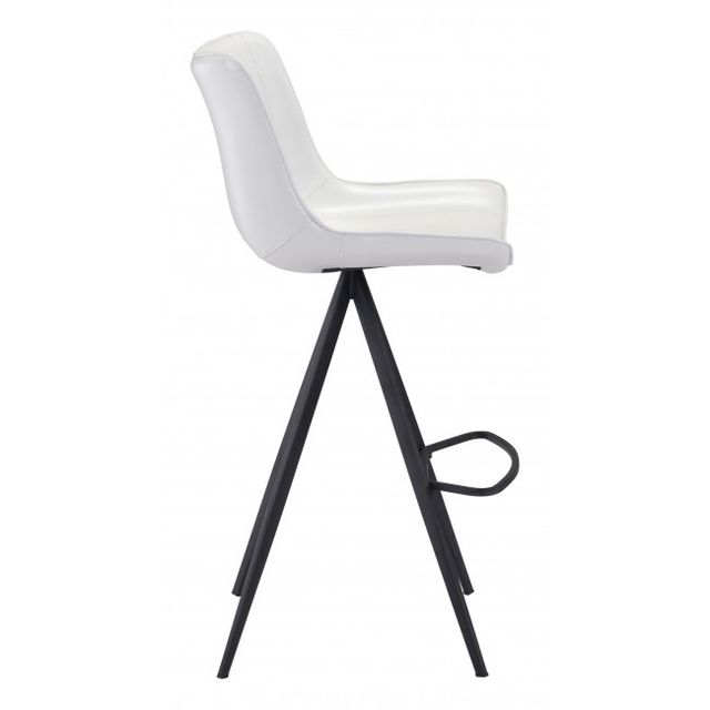 Zuo® Modern Aki White/Black Bar Chair-1