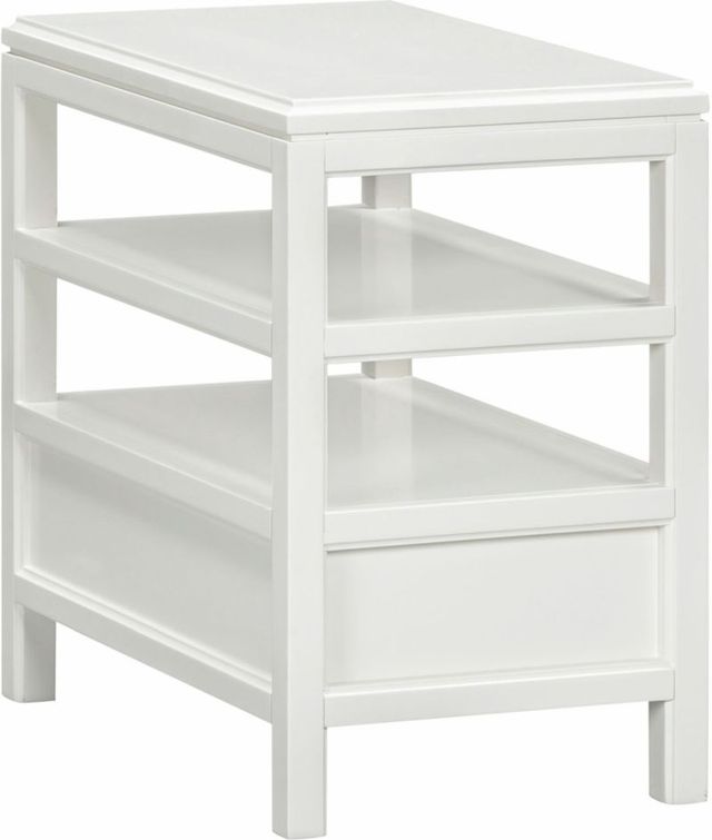 aspenhome® Alexander White Chairside Table-3