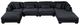 Homelegance® Traverse 6-Piece Black Modular Sectional with 2-Ottoman-1