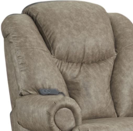 HomeStretch Kong Taupe Power Recliner-2