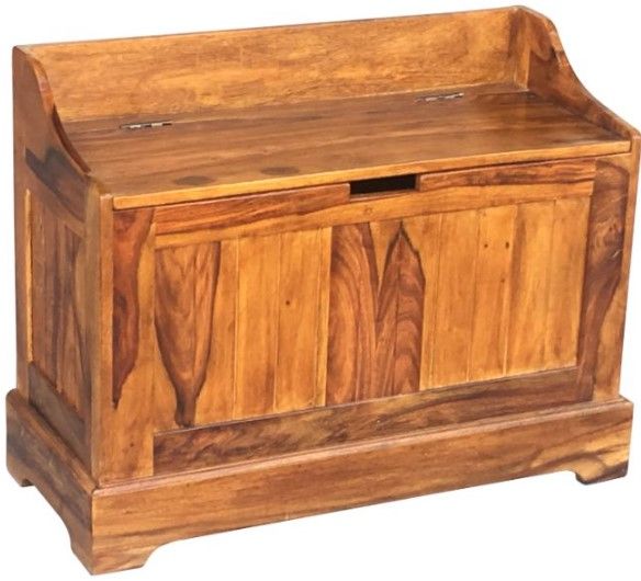 Jaipur Furniture Cube Brown Small Storage Seat-0