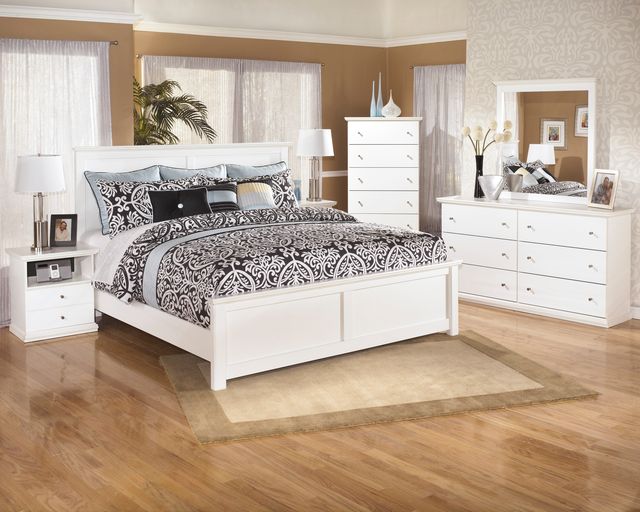 Signature Design by Ashley® Bostwick Shoals White King Panel Bed-2