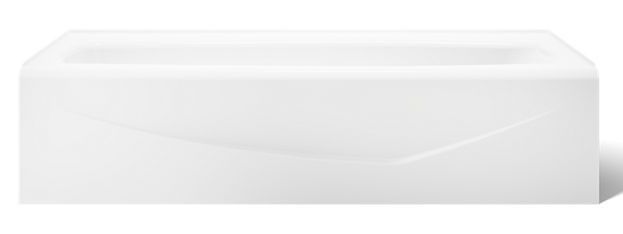  KOHLER® Villager® White 60" x 34.3" Alcove Bath - Left Drain-1