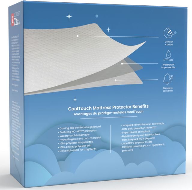 Concept ZZZ Cooltouch Twin XL Mattress Protector-1
