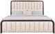 International Furniture Direct Natural Parota Natural Wood King Platform Bed Footboard with Rails-4