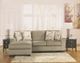 Ashley® Patola Park 2-Piece Patina Left-Arm Facing Loveseat Sectional and Chaise-3