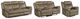 Elements International Sorrento 3-Piece Brown Living Room Seating Set-0