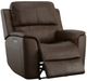 Flexsteel® Henry Burnt Umber Power Recliner with Power Headrest and Lumbar-4