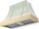 La Cornue CornuFé Cascade 44" Tapestry Mounted Range Hood with Polished Brass Trim-0