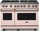 Viking® 5 Series 48" Blush Pro Style Gas (LP) Range with Brushed Brass Trim-0