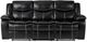 Homelegance® Bastrop Black Double Manual Reclining Sofa-2