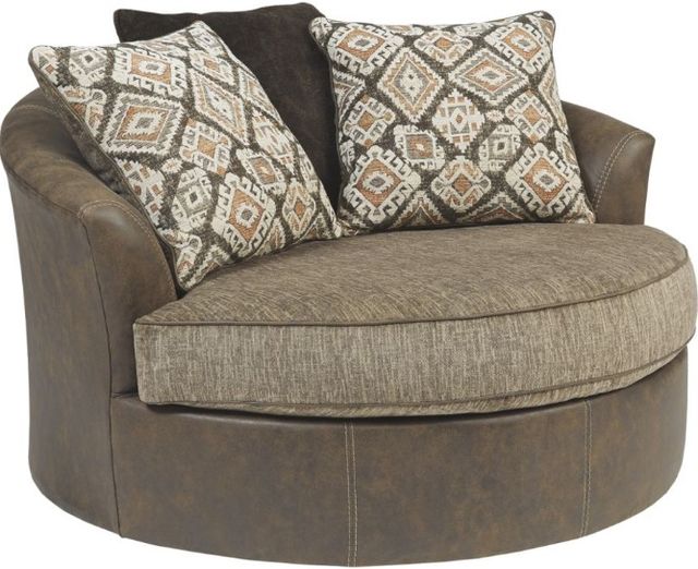 Benchcraft® Abalone 2-Piece Chocolate Living Room Set-2