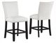 Steve Silver Co. Artemis 2-Piece White Vegan Leather Counter Stool Set-0