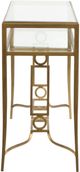 Magnussen Home® Lorena Burnished Brass Rectangular Sofa Table-2