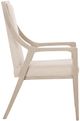 Bernhardt Axiom Beige/Linear Gray Upholstered Dining Arm Chair-3