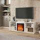 Ameriwood Home Mainstays Courtland White 65'' Eletric Fireplace Media Console-5