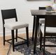 Powell® Cosgrove Black Upholstered Counter Stool-1