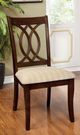 Furniture of America® Carlisle 2-Piece Beige/Brown Cherry Dining Side Chair Set-1