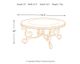 Signature Design by Ashley® Rafferty Dark Brown Round Coffee Table-4