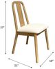 Nest Home Collections Natalie Weathered Timber/White Sand Dining Chair-2