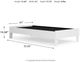 Signature Design by Ashley® Piperton White Youth Twin Platform Bed-2