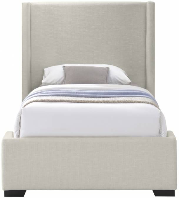 Meridian Furniture Oxford Beige Twin Bed-1