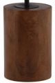 Dovetail Furniture Arlo Black Side Table with Brown Base-2