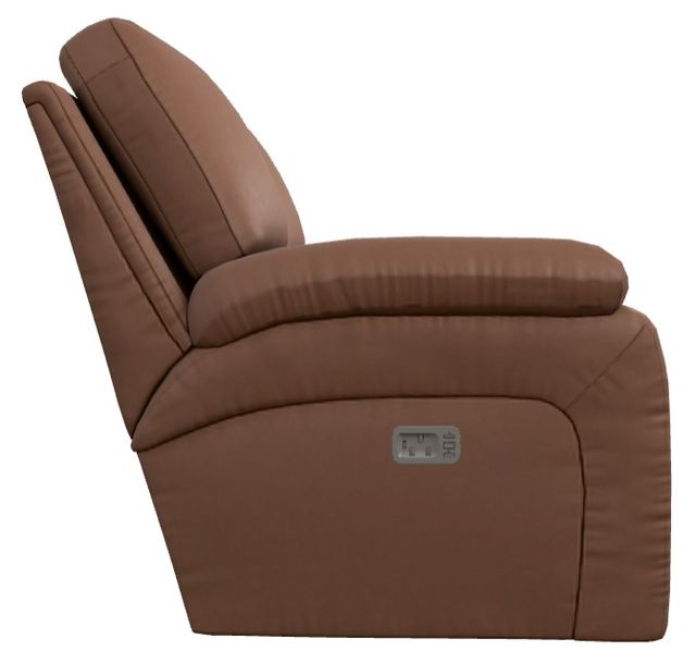 La-Z-Boy® Greyson Caramel Leather Power Reclining Loveseat with Headrest-2