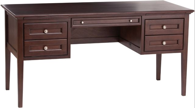 Whittier Wood® Furniture McKenzie Caffe 4-Drawer Desk-0