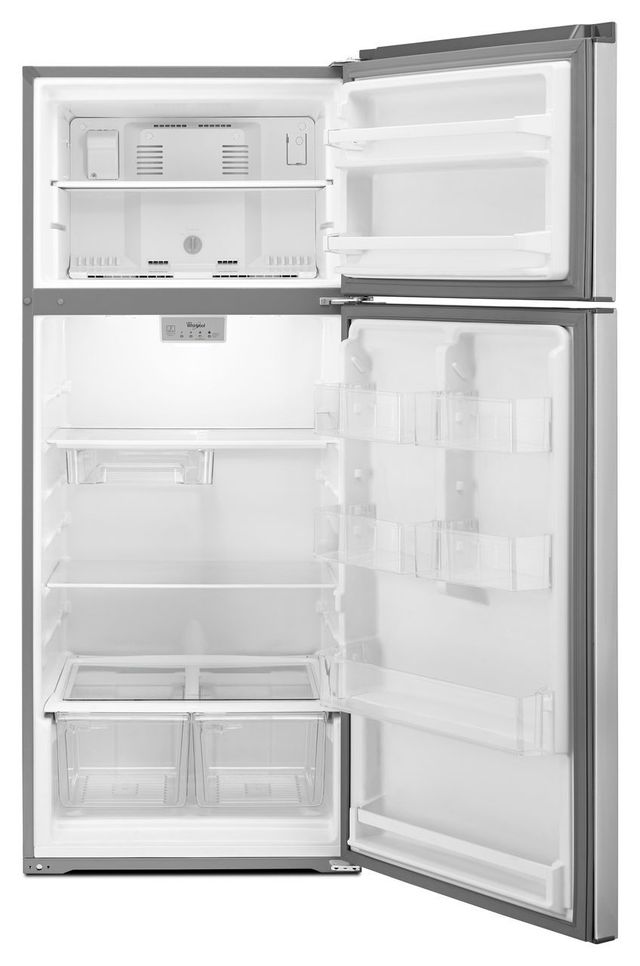 Whirlpool® 28 in. 18.0 Cu. Ft. Stainless Steel Top Freezer Refrigerator-2