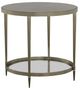 Fairfield® Libby Langdon Smoke End Table with Champagne Base-0