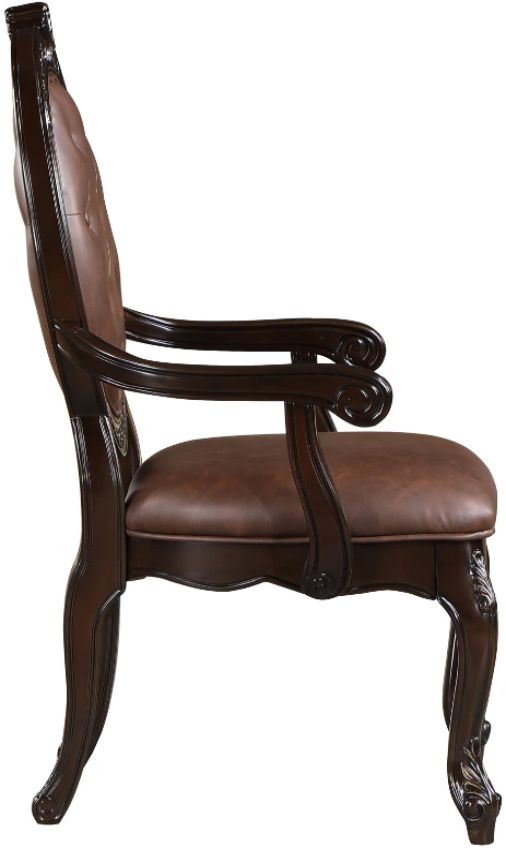 New Classic® Home Furnishings Palazzo Marina Brown Dining Arm Chair-0